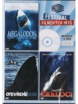 3 Filmy Megalodon / Otevřené moře / Žraloci DVD