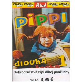 3 DVD rozprávky: Pippi dlouhá punčocha Kolekcia 1 - 3